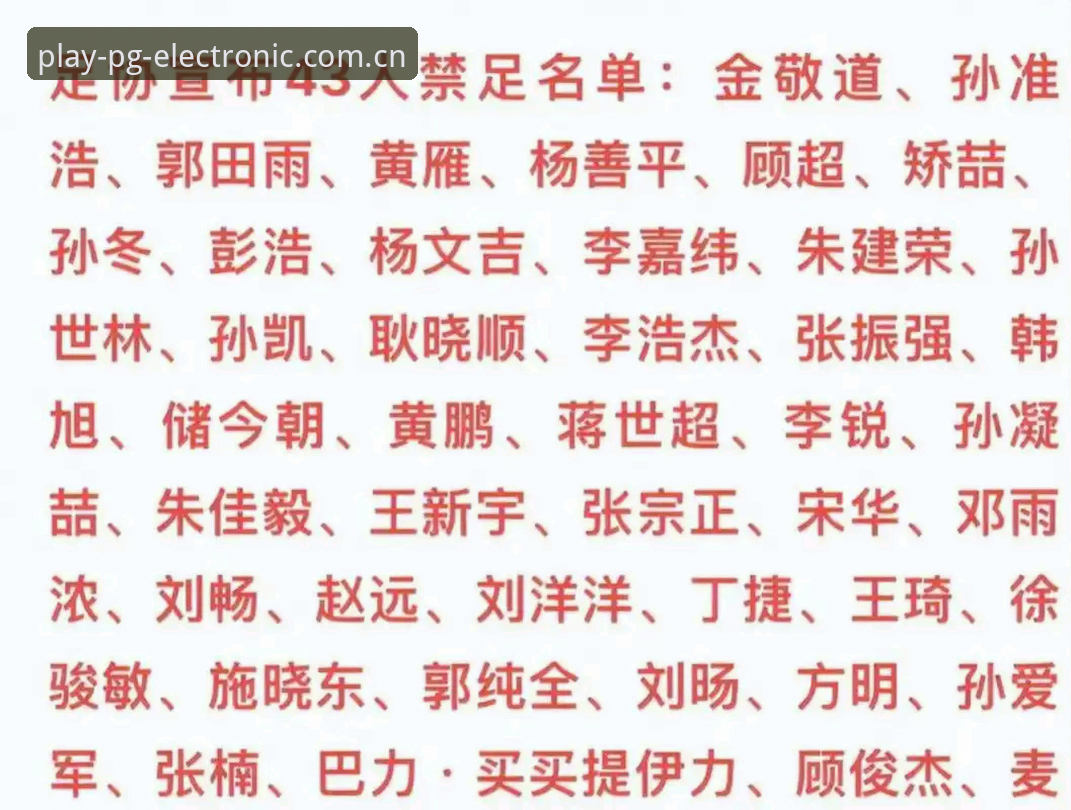 中国足协公布第三批禁足名单，17人被终身禁止从事足球活动最新进展